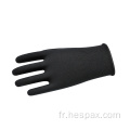 HESPAX Gants de protection de travail respirant en nylon noir tricoté